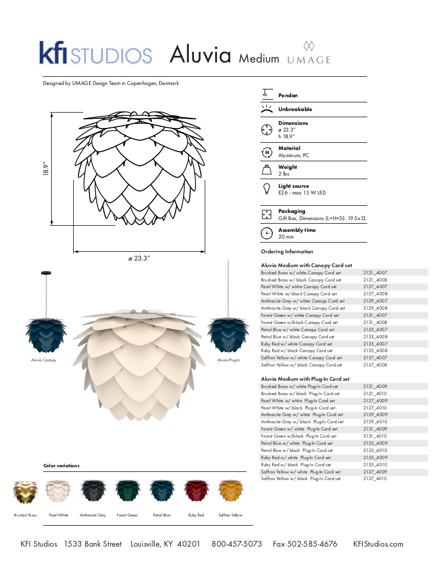Umage Aluvia Brochure