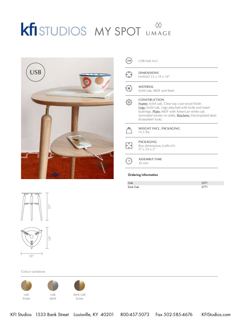 Umage My Spot Brochure