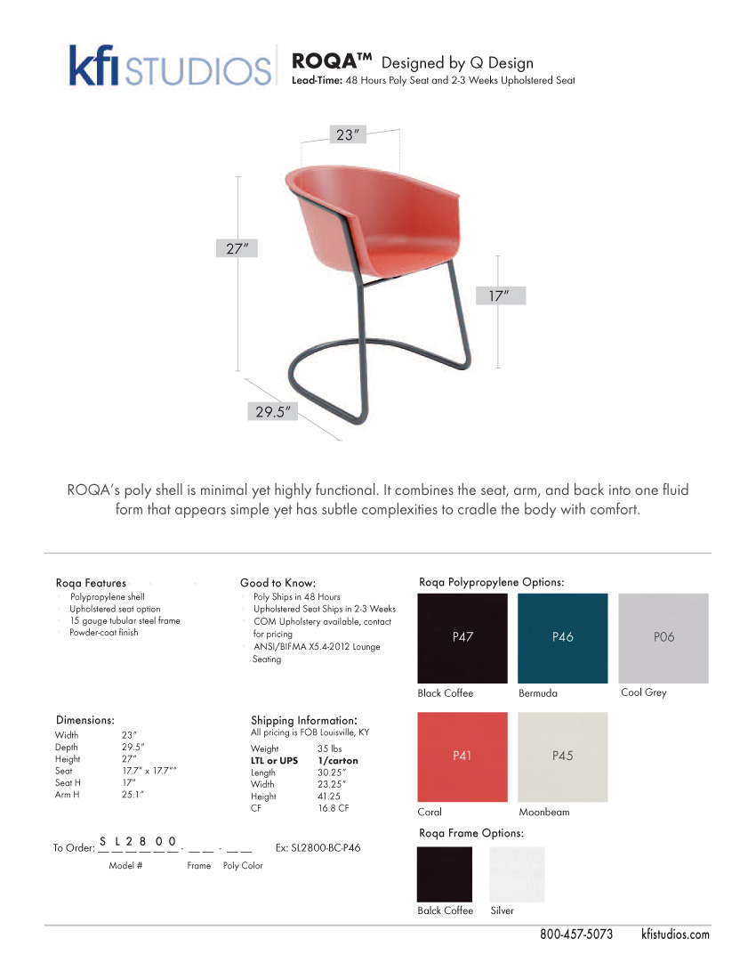 Roqa SL2800 Brochure
