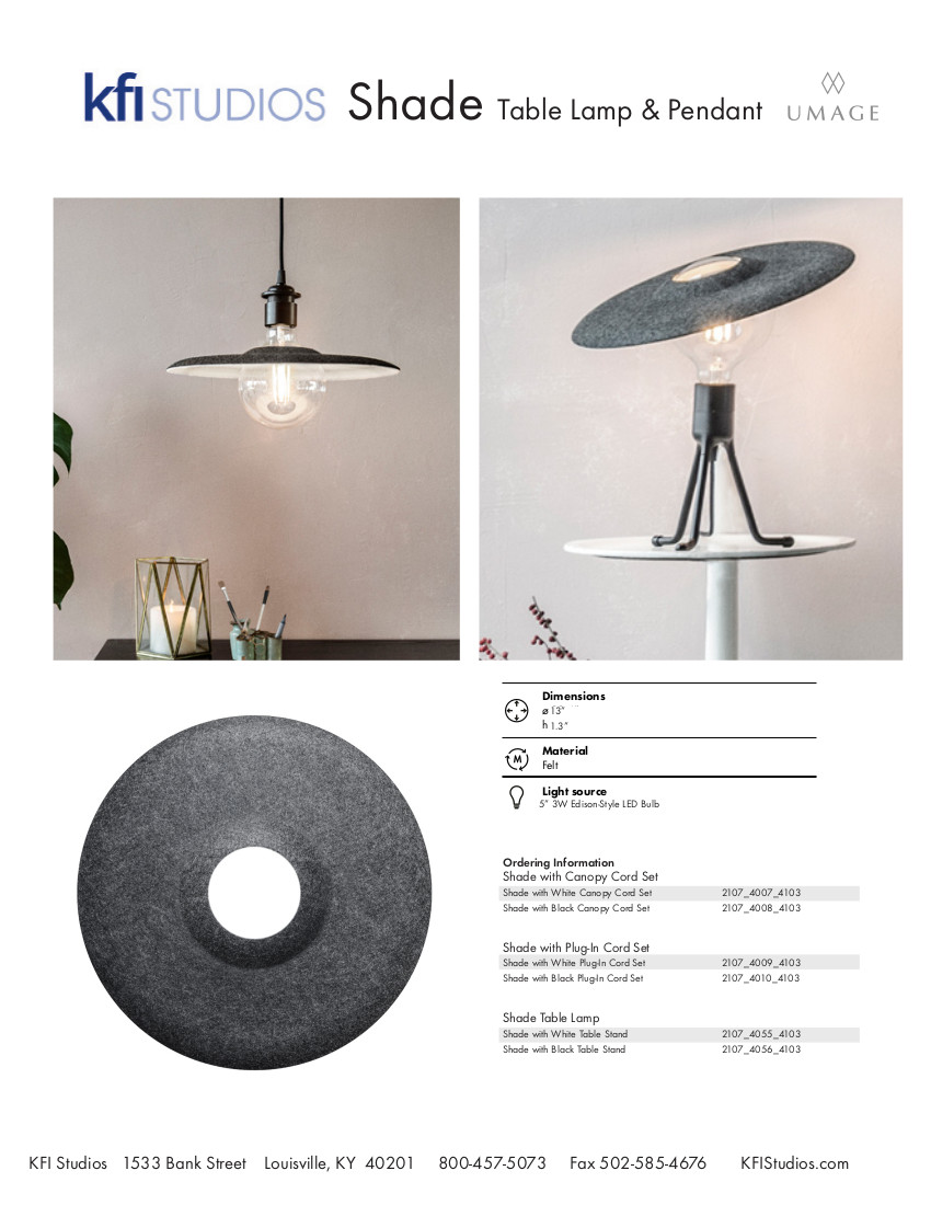 Umage Shade Brochure