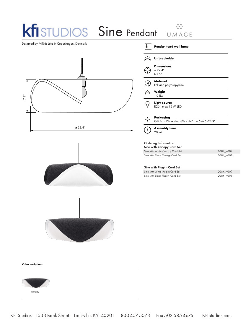 Umage Sine Brochure