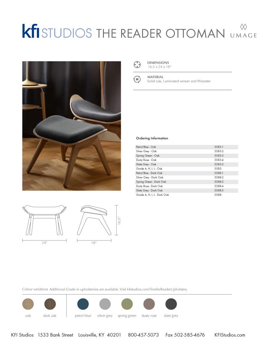 Umage The Reader Ottoman Brochure