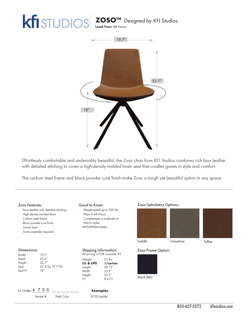 Zoso Brochure